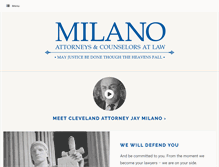 Tablet Screenshot of milanolaw.com